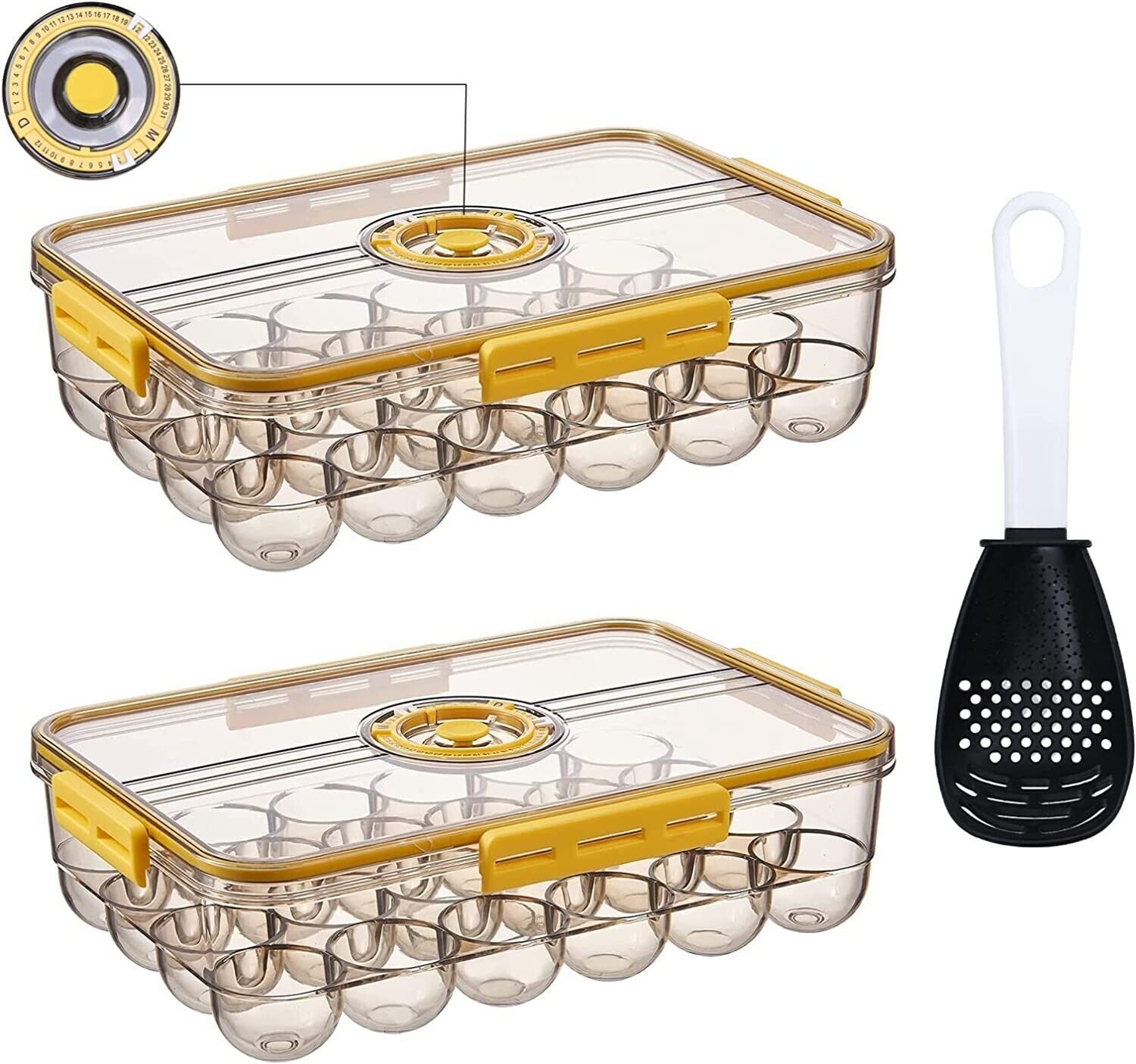 48 Capacity Egg Holder for Refrigerator, Egg Fresh Storage container for refrige