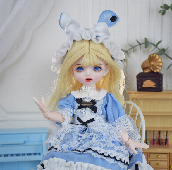 11 in BJD Doll 1/6 Ball Jointed Dolls Girl Gifts Dress Shoes Wigs Replacement